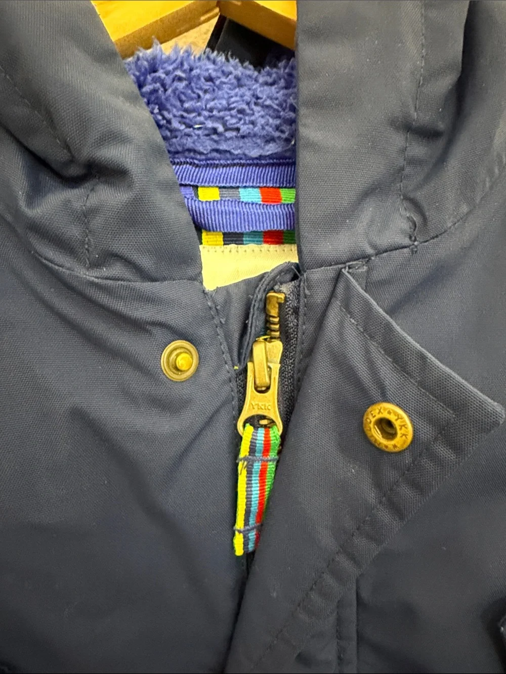Boden Navy Hooded Winter Kids Jacket